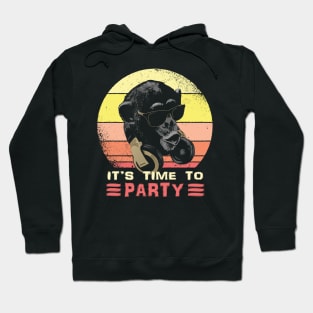 Cool Music Monkey Party Hoodie